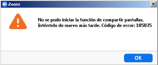 No Se Pudo Iniciar La Funcion De Compartir Pantallas Intentelo De Nuevo Mas Tarde Codigo De Error Zoom Limite Geek Tu Portal De Tecnologia