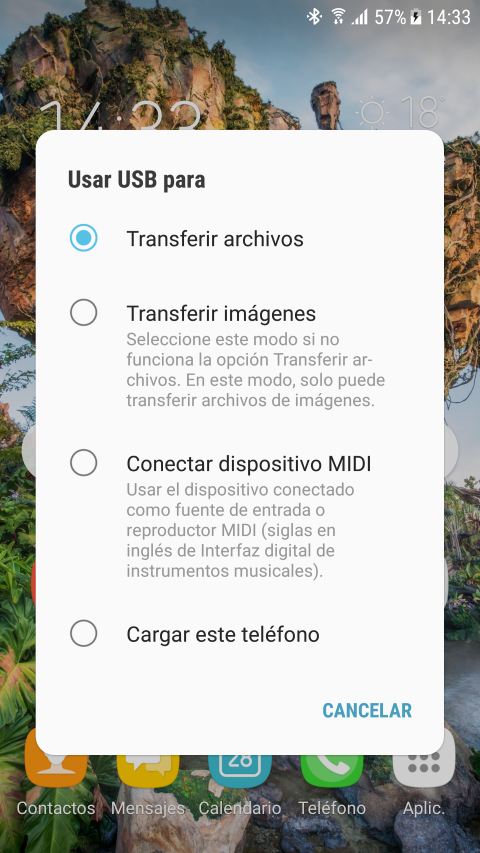 transferir archivos celular